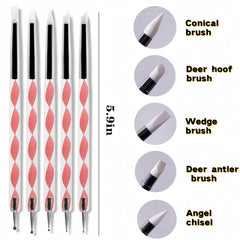 HomTop double-ended dotting pens detail showing varied tip sizes for versatile designs