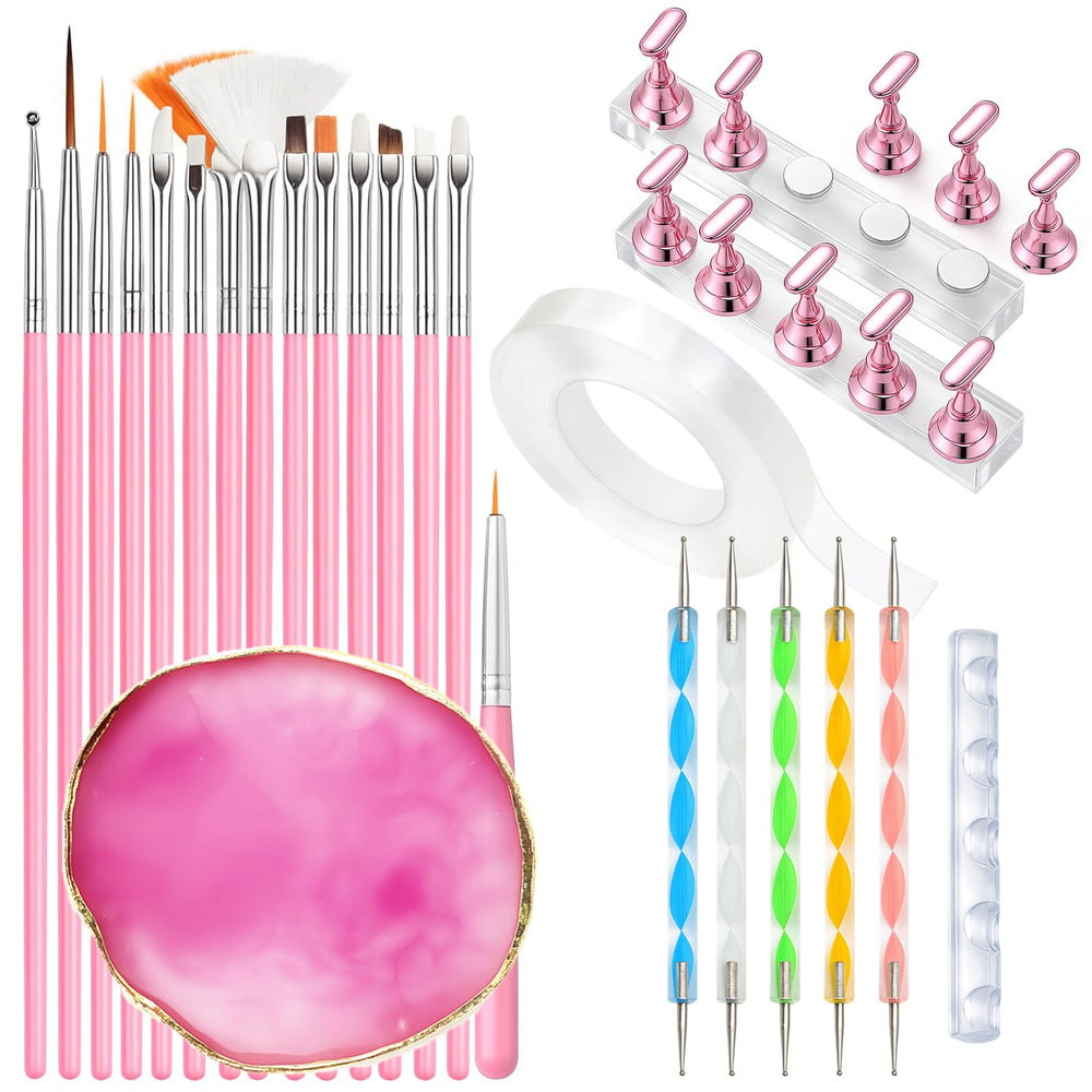HomTop kit front view showing all included nail art tools for complete projects