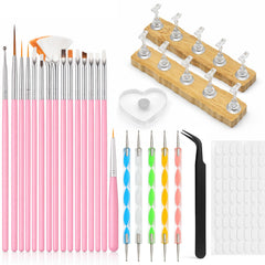 homtop front packaging and tools showing full kit for organized nail design
