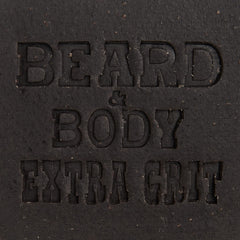 Honest Amish soap being applied to a beard demonstrating effective deep cleaning
