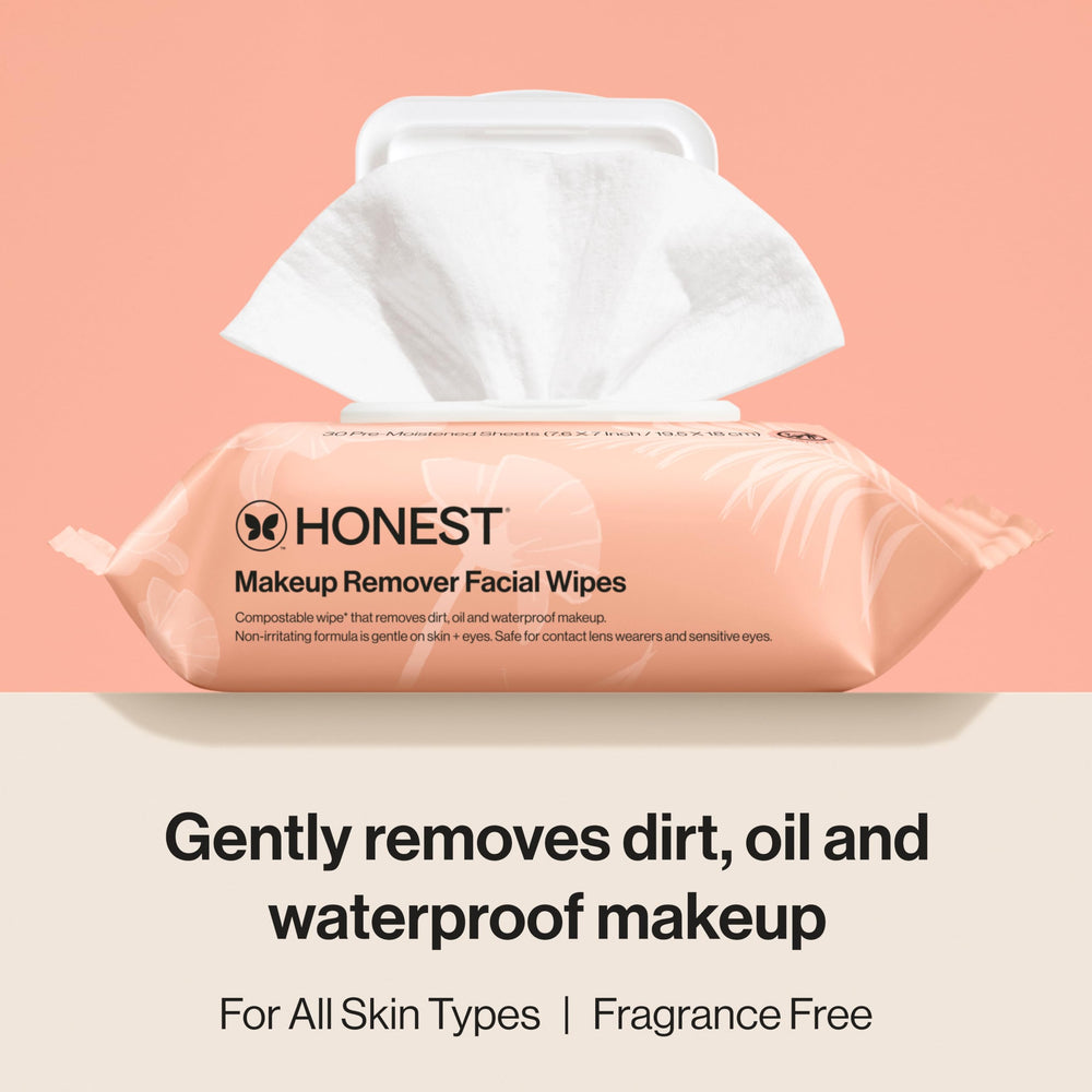 Honest Beauty cloth texture close-up showing soft plant-based fabric