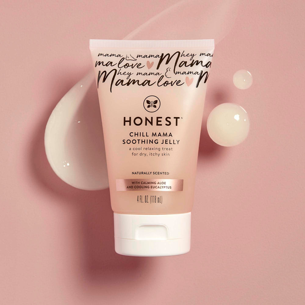 The Honest Company gel texture close up illustrating lightweight, non-greasy feel