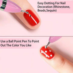 Honey Joy dotting pen used to texture polymer clay for crafts