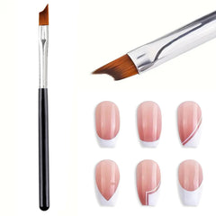 Honey Joy brush front view showing balanced handle and oblique tip for precision