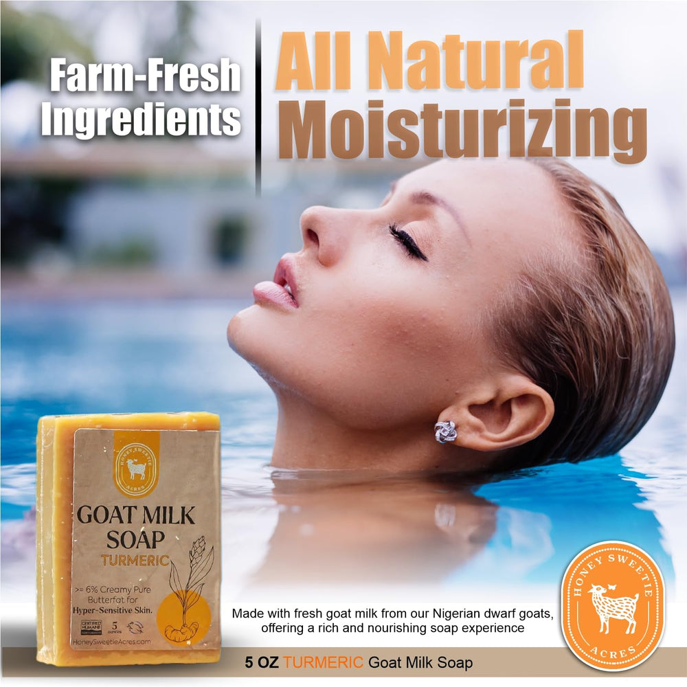 Honey Sweetie Acres soap held in hand creating lather demonstrating gentle cleansing benefit