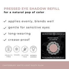 Honeybee Gardens Canterbury texture close-up revealing fine-milled powder for smooth blending