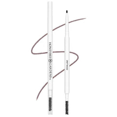 Honeybee Gardens pencil front view showing slim design and dual ends for precise brows