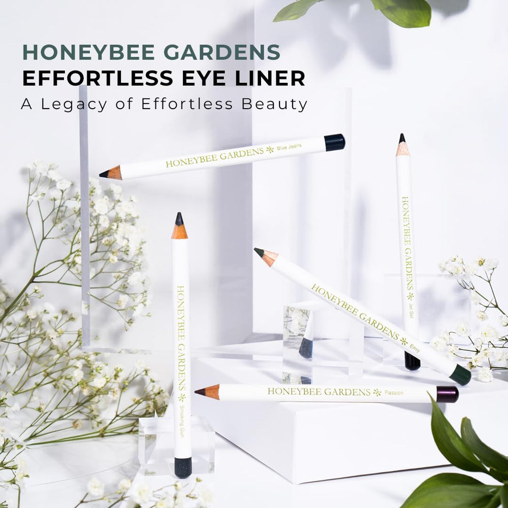 Honeybee Gardens Passion worn in evening makeup look showing dramatic plum definition