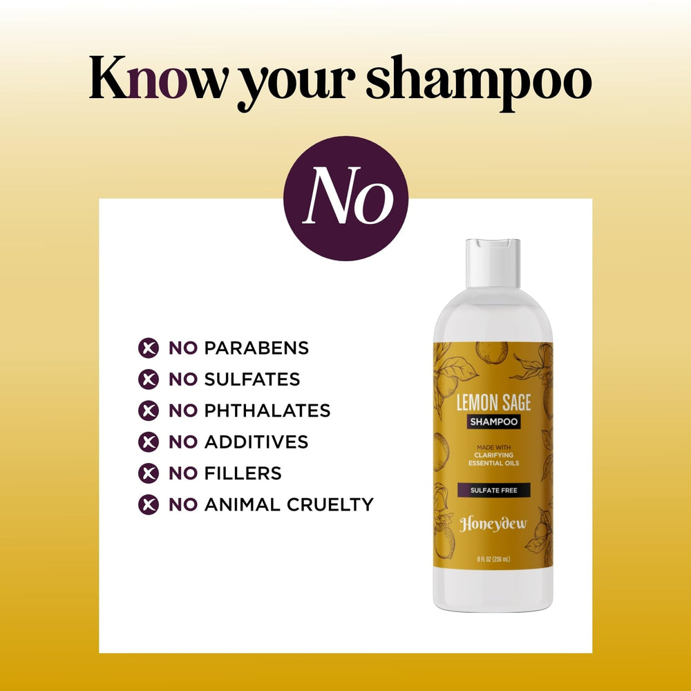 HONEYDEW shampoo texture and lather demonstrating gentle cleanse