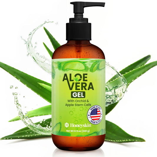 Honeyskin front label showing product name and 8 fl oz size for quick identification and trust