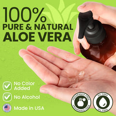 Honeyskin gel being poured on hand to show cooling application and immediate soothing benefit