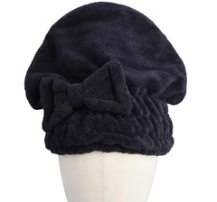 HOPESHINE cap in use on woman wrapping hair to reduce drying time and frizz