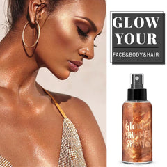 HOSAILY applied to hair adding luminous bronze highlights and shine