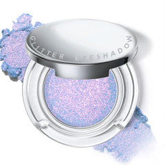 HOSAILY front view of chameleon purple blue glitter eyeshadow showcasing compact and shade