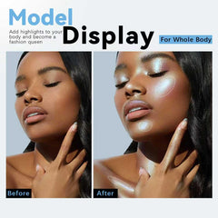 HOSAILY cheekbone highlight in lifestyle shot adding luminous shimmer to complexion