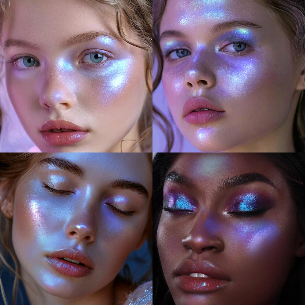 HOSAILY collarbone highlight use showing luminous shimmer for photos and special events