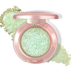 HOSAILY front pan light green holographic shadow showing label and shimmer