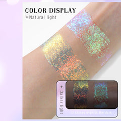 HOSAILY glitter texture swirl showcasing holographic chameleon sparkle
