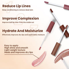 HOSAILY gloss wand close-up showing moisturizing formula and high shine