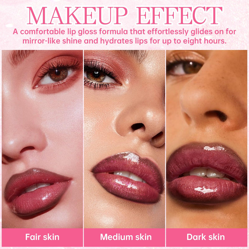 HOSAILY gradient lip before and after, enhances depth and volume
