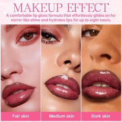 HOSAILY gradient lip before and after, enhances depth and volume