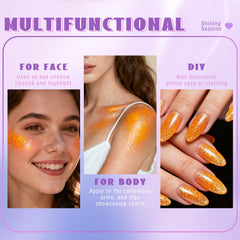 HOSAILY used on hair part to create mermaid streaks adding reflective color and movement