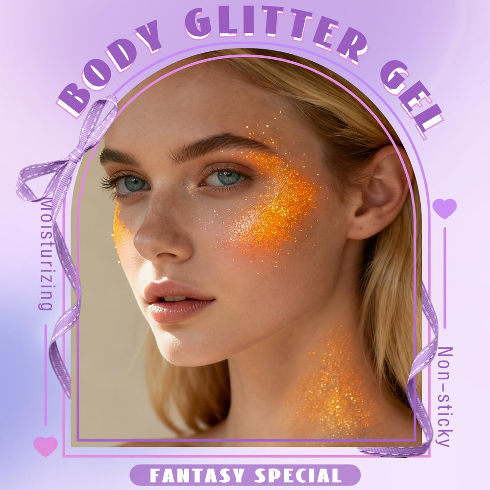HOSAILY applied on cheek highlighting festival shimmer for noticeable stage and photo sparkle