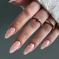 HOSAILY lifestyle shot of woman’s hands wearing nails for instant polish