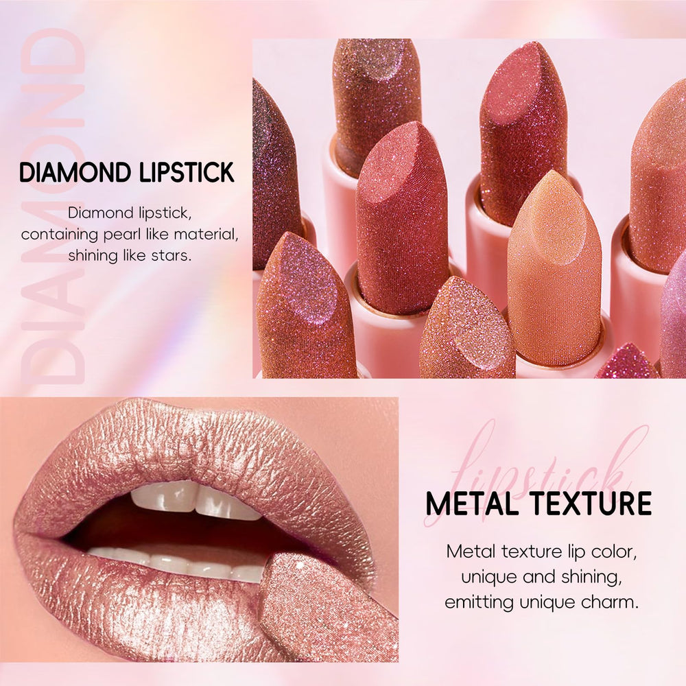 HOSAILY lip swatch on hand displays true champagne shine and color payoff