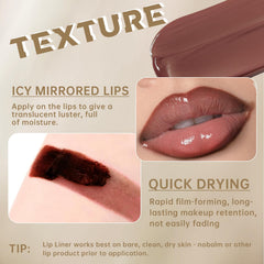 HOSAILY before and after lips comparison revealing defined, fuller nude pout