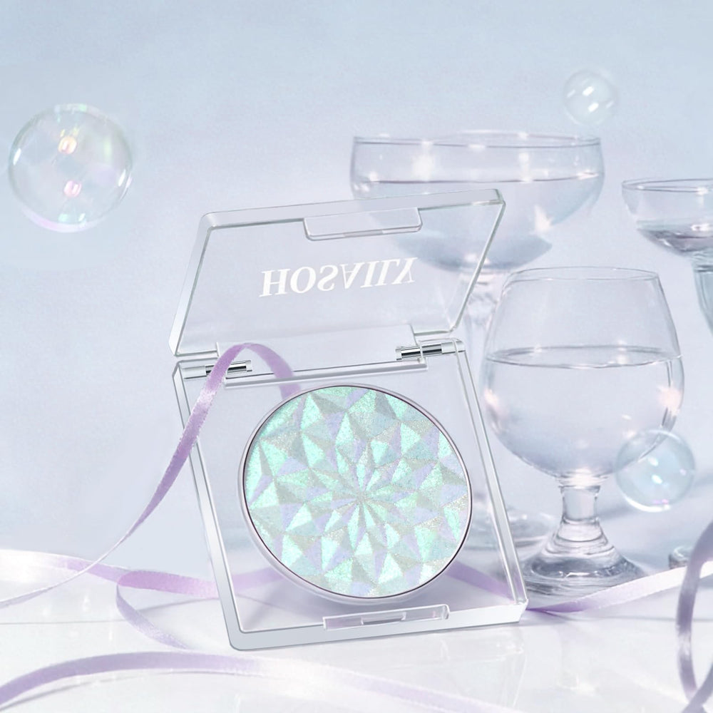 HOSAILY mermaid lifestyle festival look showing long-lasting holographic eye sparkle