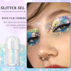 HOSAILY applied on cheek demonstrating visible festival-ready glow