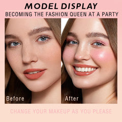 HOSAILY palette next to a phone showing compact size and travel convenience