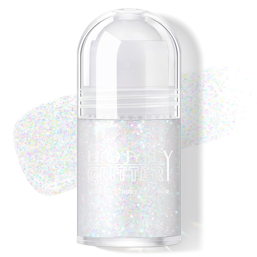 HOSAILY roll-on front view showing compact shimmer packaging and easy carry benefit
