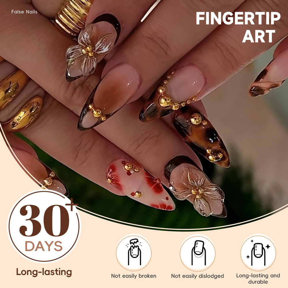 HOSAILY full kit with nail file cuticle stick and adhesive tabs for quick use