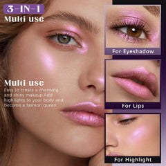 HOSAILY swatch on skin angle shift demonstrating duochrome effect for dynamic looks