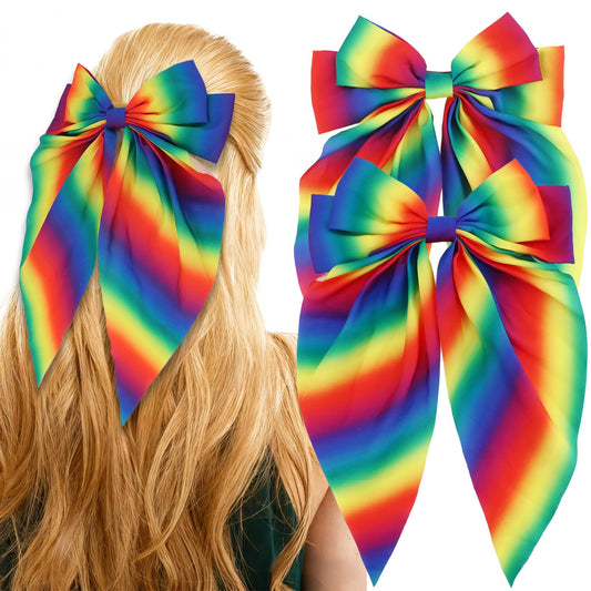 Hotalisona front view showing two rainbow bows adding instant festive color