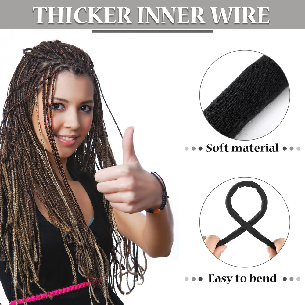 Hoteam hair tie wrapped on wrist showing length and easy portability for travel