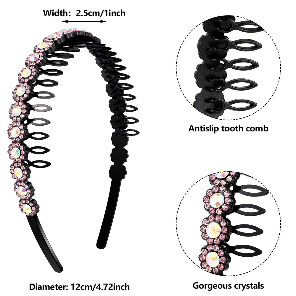 Hoteam headbands beside ruler showing one-size-fit-most convenience