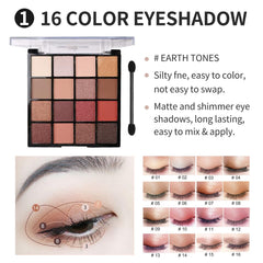 HOTMAIG palette closeup showing 16 neutral shades for versatile looks