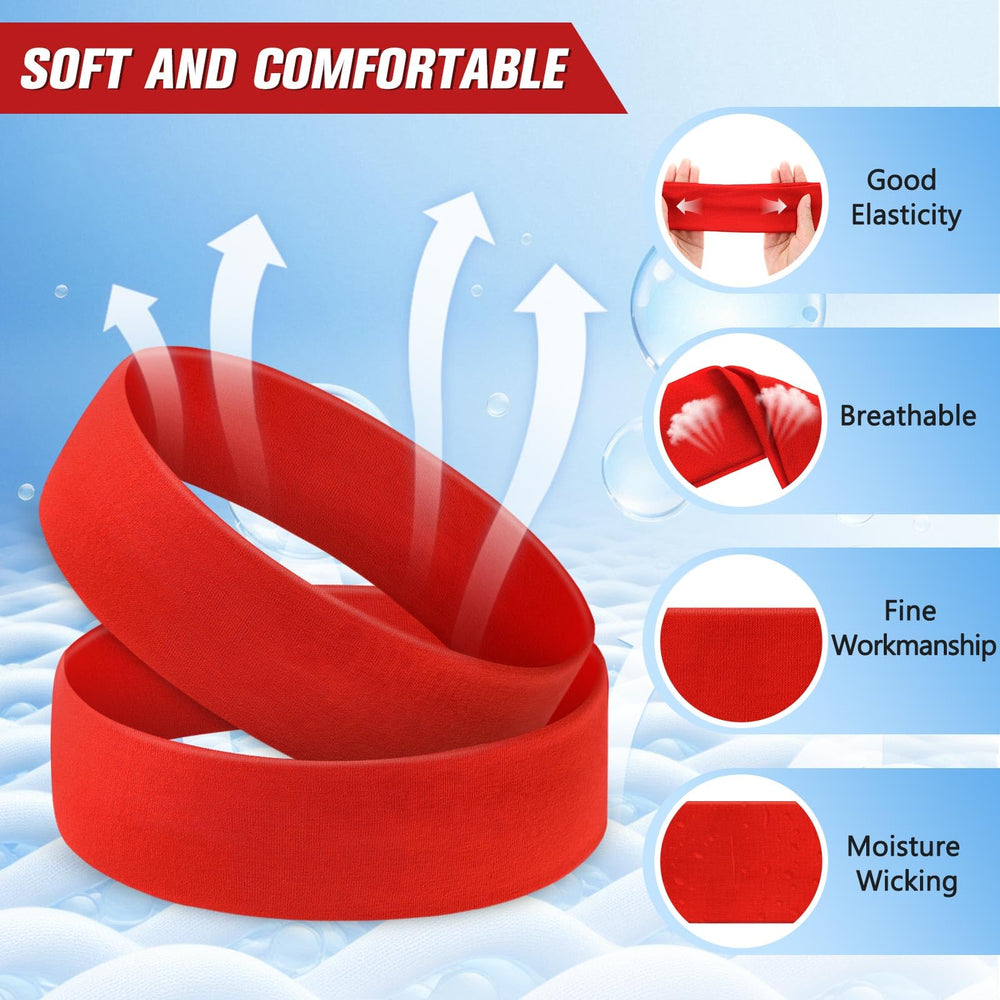 Hotop headband worn during yoga demonstrating secure fit