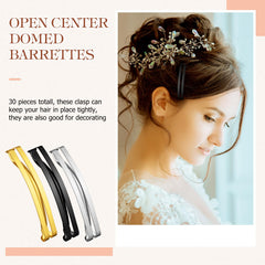 Hotop barrettes arranged on a tabletop with accessories, showing versatile everyday styling options