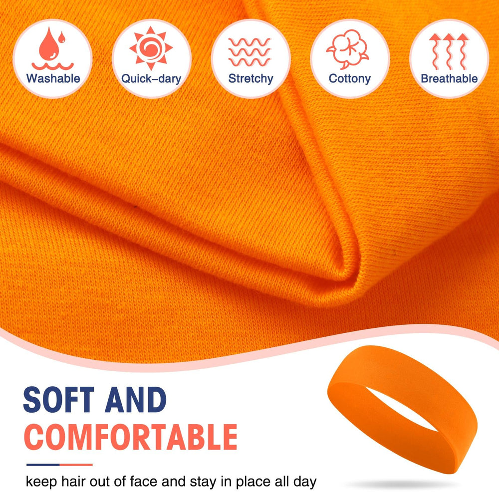 Hotop single headband flat lay showing exact size and comfortable width