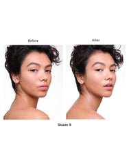 Pump dispense detail of Hourglass Veil highlighting easy, controlled application and minimal waste
