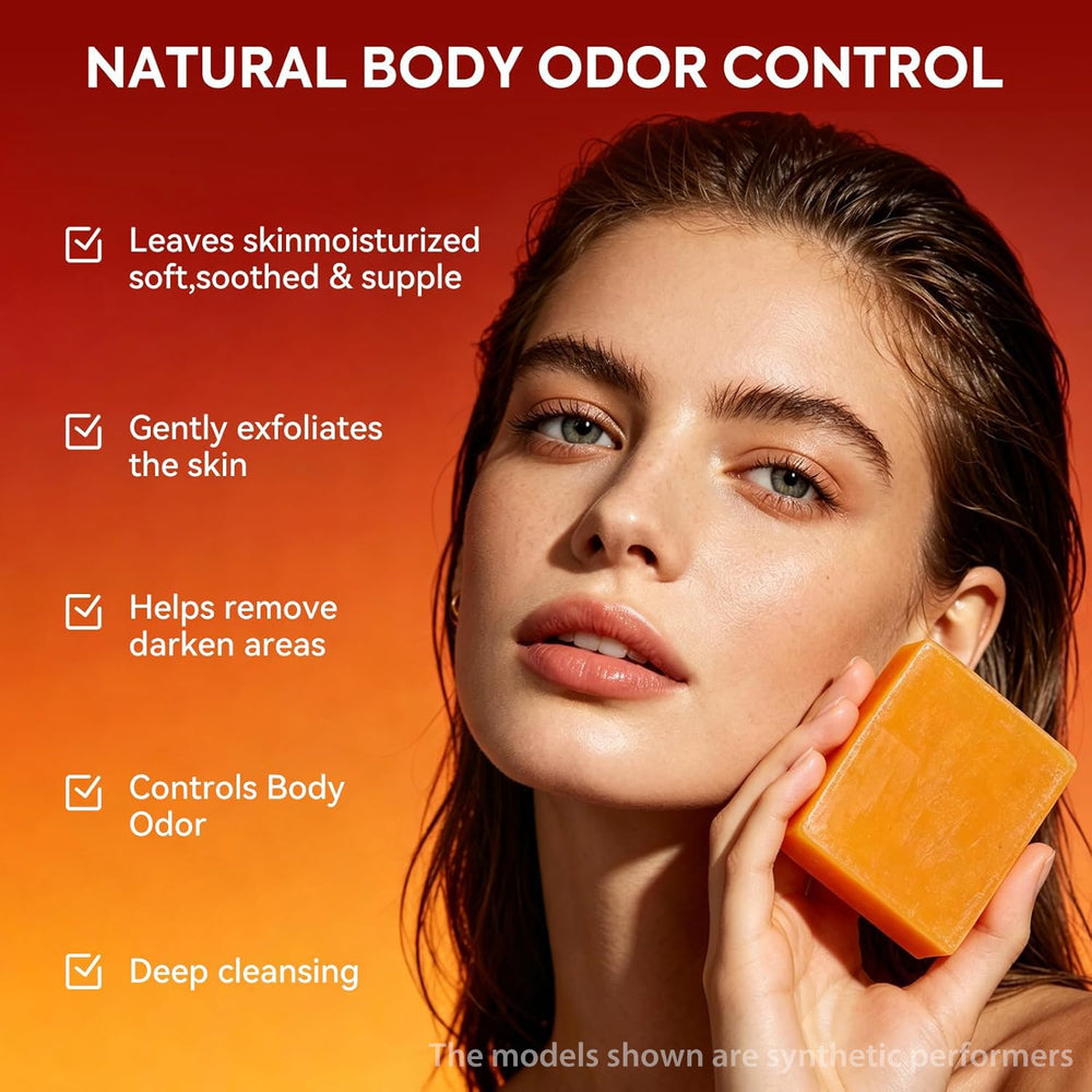 House of Nutrition persimmon soap lather in hand demonstrating gentle cleansing