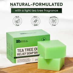 House of Nutrition soap near feet showing antifungal and odor-control benefit