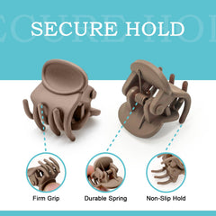 HOYOLS mini clip holding bangs in place demonstrating secure gentle grip