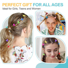 HOYOLS clips clipped into a braided hairstyle adding playful color accents