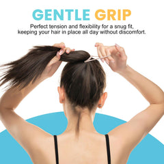 HOYOLS seamless microfiber texture close-up prevents snagging and protects strands