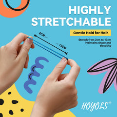 HOYOLS clear reusable container with bands for tidy, portable organization